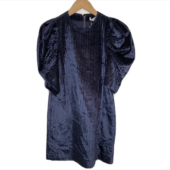 Ulla Johnson Navy Corduroy Callahan Dress 6 - Picture 5 of 6